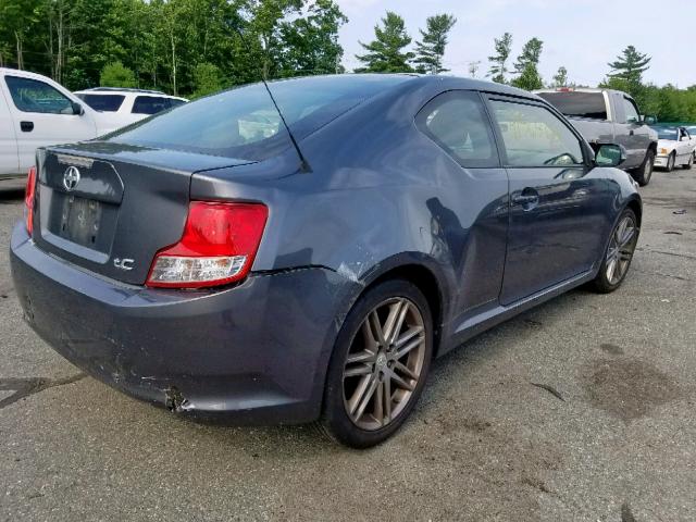 JTKJF5C70D3059667 - 2013 TOYOTA SCION TC ნაცრისფერი ფოტო 4