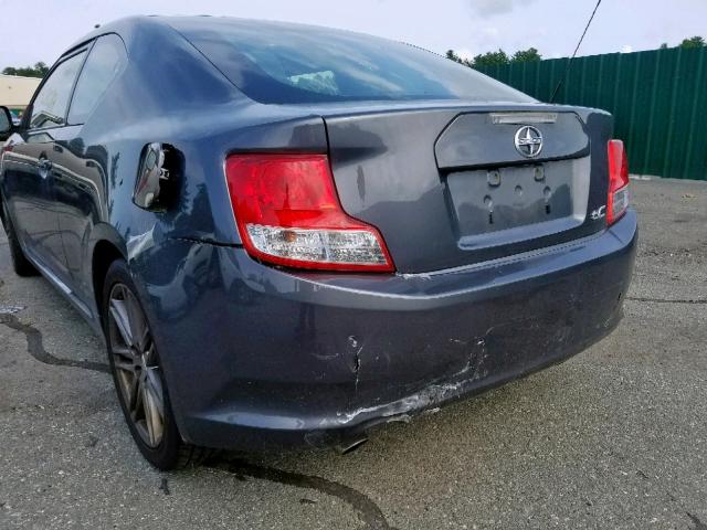 JTKJF5C70D3059667 - 2013 TOYOTA SCION TC ნაცრისფერი ფოტო 9