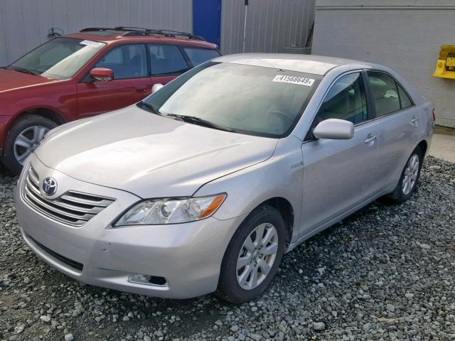 4T1BB46K99U090544 - 2009 TOYOTA CAMRY HYBR SILVER photo 2