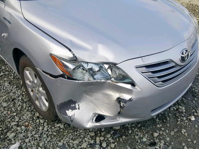 4T1BB46K99U090544 - 2009 TOYOTA CAMRY HYBR SILVER photo 9