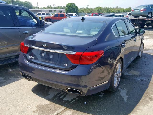 KNALW4D41F6018932 - 2015 KIA K900 BLUE photo 4