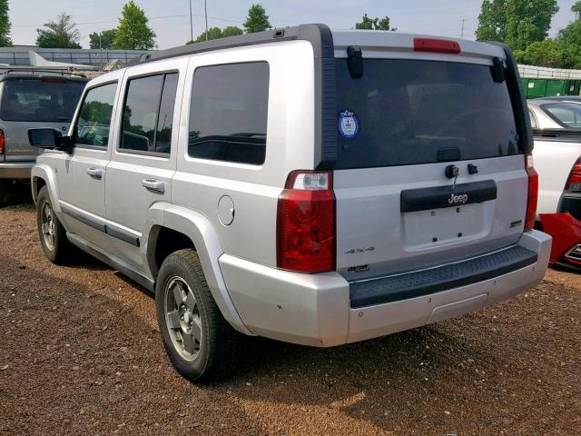 1J8HG48P67C678695 - 2007 JEEP COMMANDER SILVER photo 3