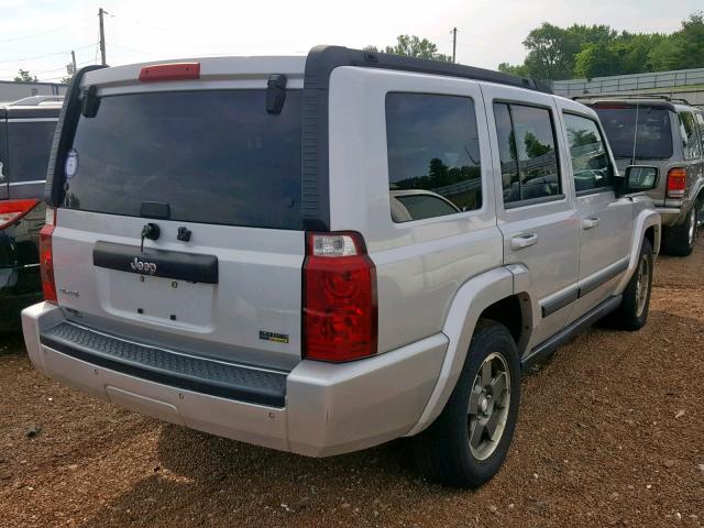 1J8HG48P67C678695 - 2007 JEEP COMMANDER SILVER photo 4