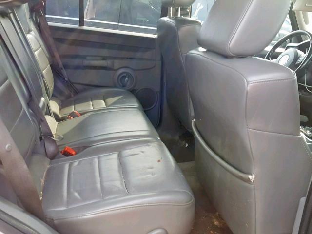 1J8HG48P67C678695 - 2007 JEEP COMMANDER SILVER photo 6