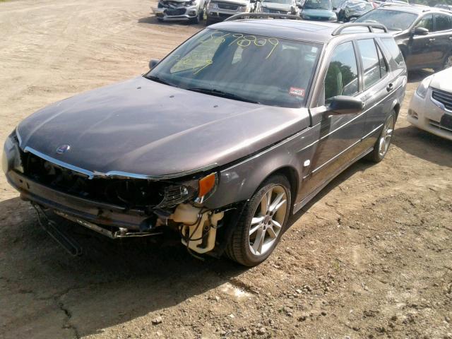 YS3ED59G673522821 - 2007 SAAB 9-5 2.3T GRAY photo 2