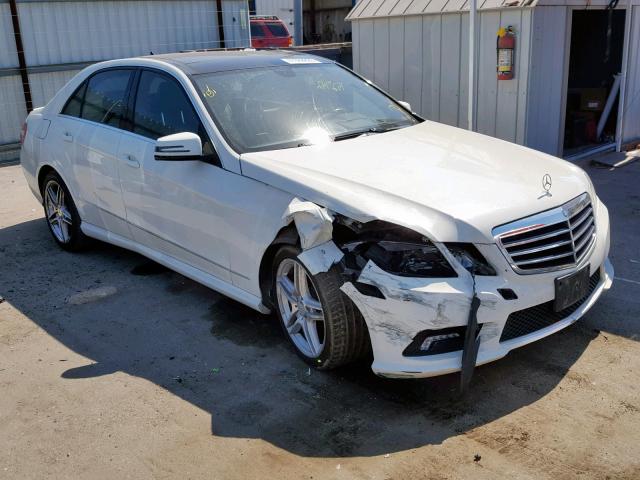 WDDHF5GB5BA382454 - 2011 MERCEDES-BENZ E 350 WHITE photo 1