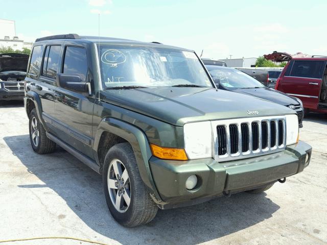 1J8HH48K87C620122 - 2007 JEEP COMMANDER GREEN photo 1