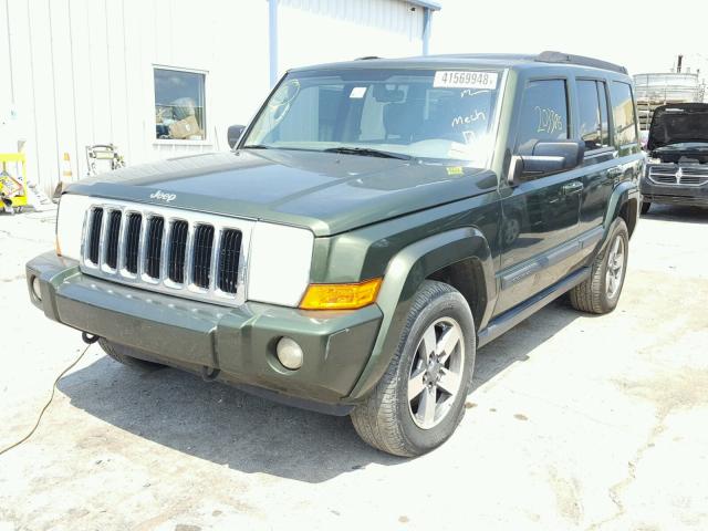 1J8HH48K87C620122 - 2007 JEEP COMMANDER GREEN photo 2