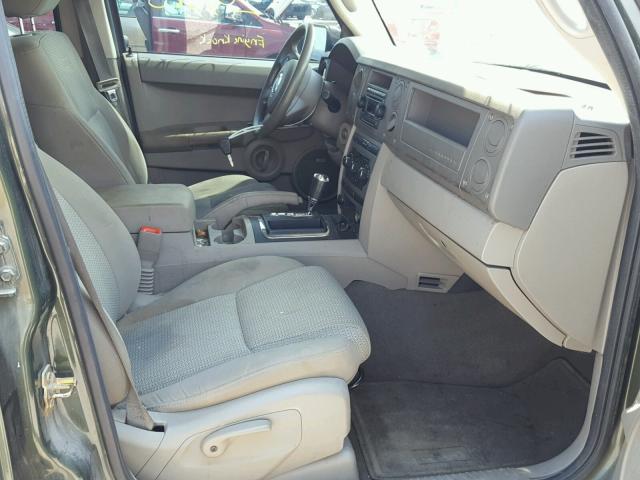 1J8HH48K87C620122 - 2007 JEEP COMMANDER GREEN photo 5