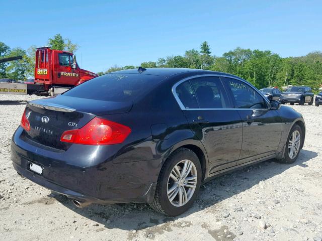 JN1CV6AR6DM750633 - 2013 INFINITI G37 BLACK photo 4