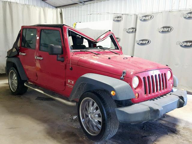 1J4GB39117L117983 - 2007 JEEP WRANGLER X RED photo 1