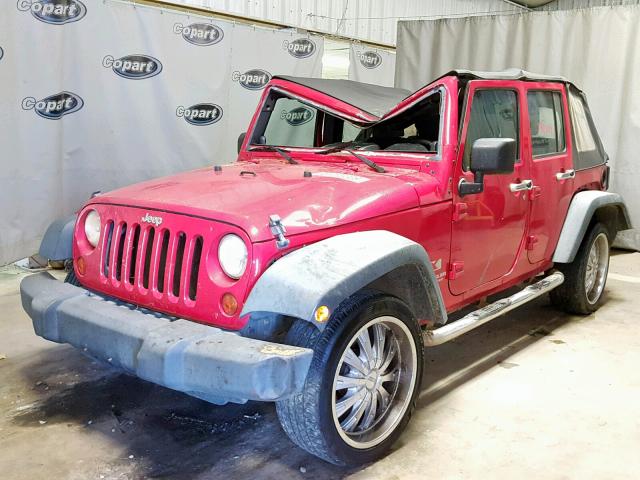 1J4GB39117L117983 - 2007 JEEP WRANGLER X RED photo 2