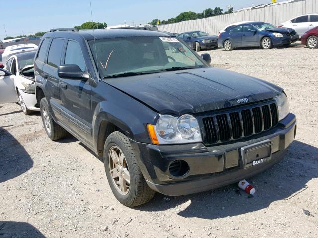 1J4GR48K75C721305 - 2005 JEEP GRAND CHER BLACK photo 1