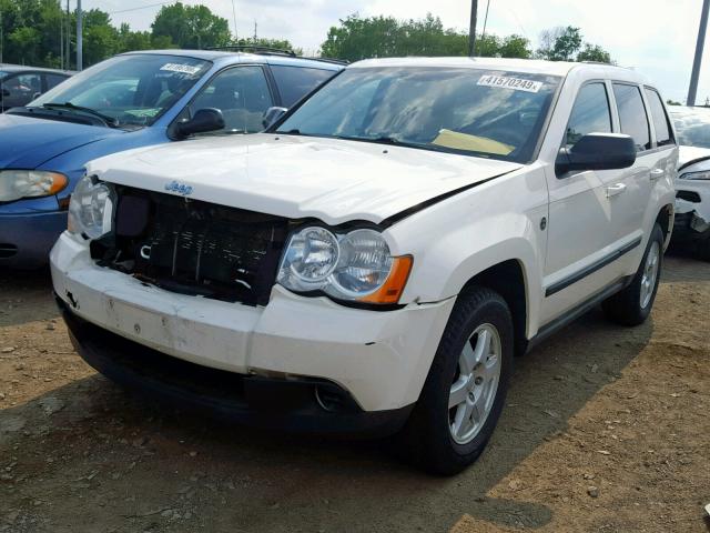 1J8HR48N38C123522 - 2008 JEEP GRAND CHER WHITE photo 2