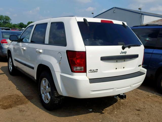 1J8HR48N38C123522 - 2008 JEEP GRAND CHER WHITE photo 3