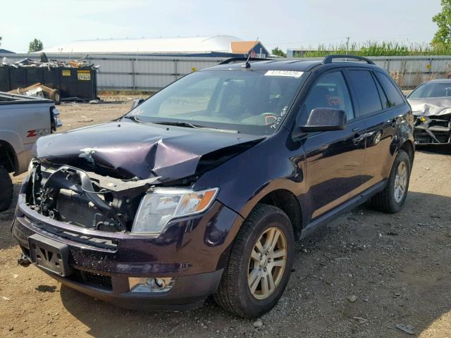 2FMDK48CX7BB08437 - 2007 FORD EDGE SEL BLACK photo 2