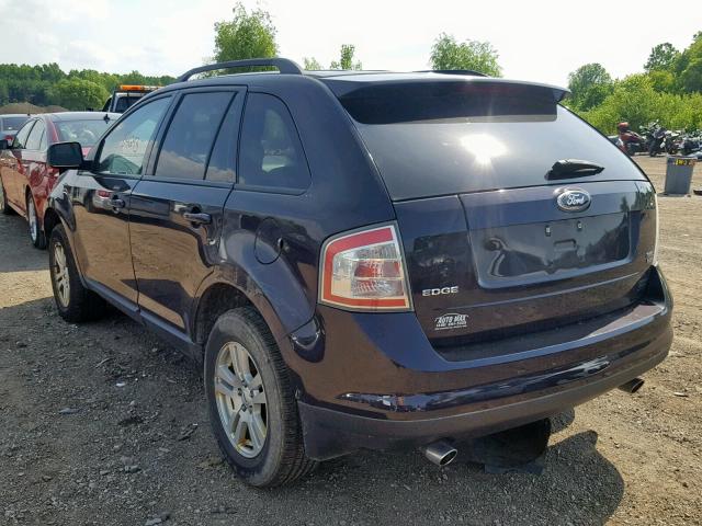 2FMDK48CX7BB08437 - 2007 FORD EDGE SEL BLACK photo 3