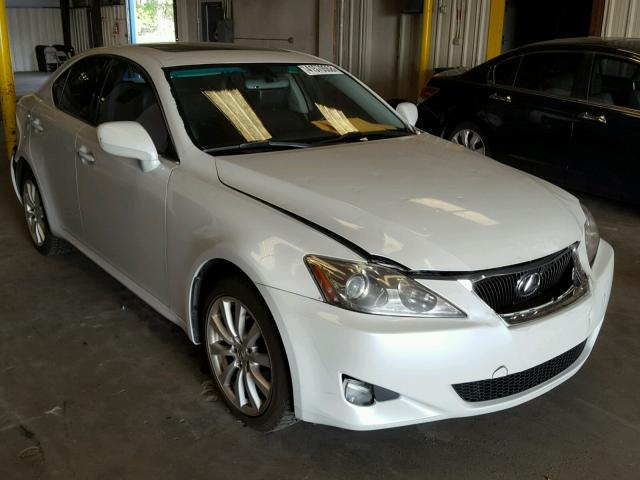 JTHCK262562007257 - 2006 LEXUS IS 250 WHITE photo 1