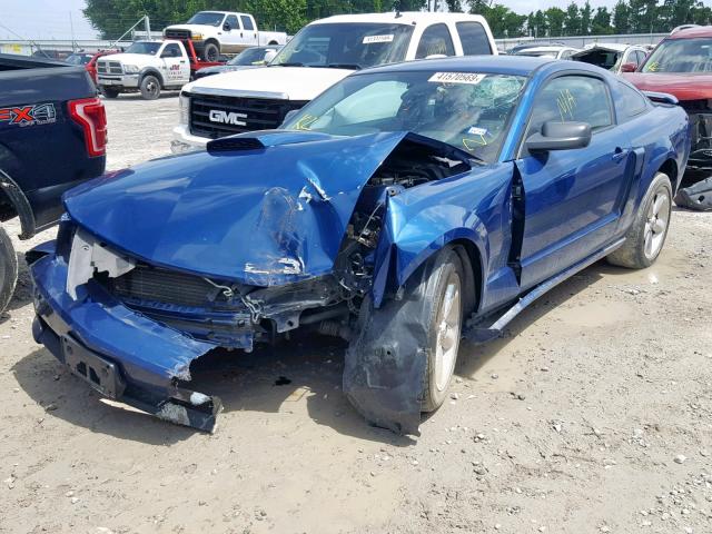 1ZVFT82H875227773 - 2007 FORD MUSTANG GT BLUE photo 2