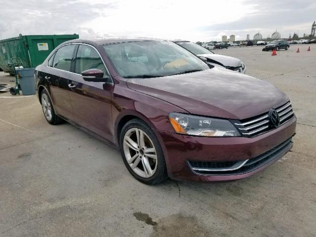 1VWBP7A34EC013049 - 2014 VOLKSWAGEN PASSAT SE MAROON photo 1