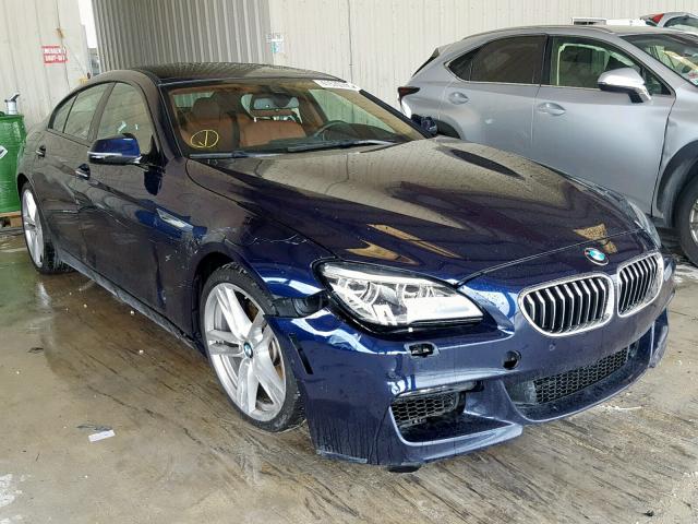 WBA6D4C51HD977713 - 2017 BMW 650 I BLUE photo 1