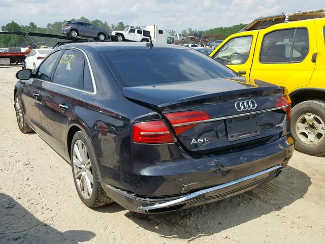 WAU3GAFD4FN022682 - 2015 AUDI A8 L QUATT BLACK photo 3