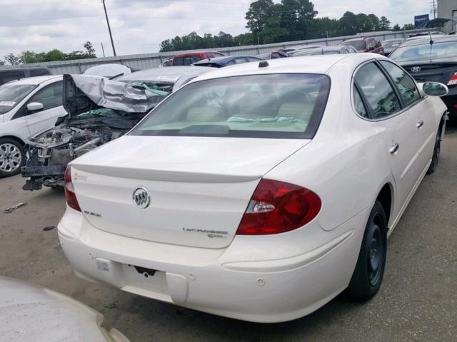 2G4WD532351134498 - 2005 BUICK LACROSSE C WHITE photo 4