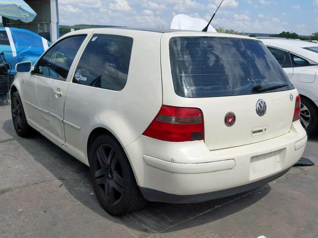 9BWDD61J614060512 - 2001 VOLKSWAGEN GTI GLS WHITE photo 3