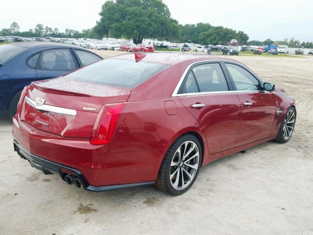 1G6A15S65J0174876 - 2018 CADILLAC CTS-V RED photo 4