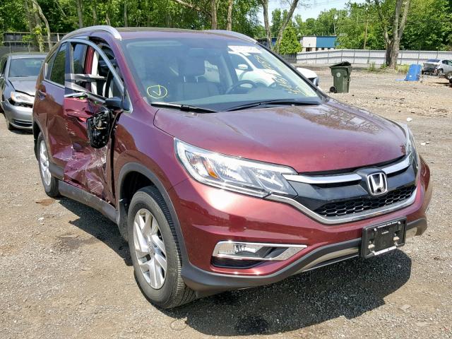 5J6RM4H72GL048011 - 2016 HONDA CR-V EXL MAROON photo 1