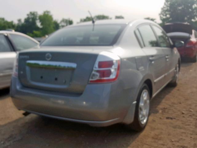 3N1AB6AP4AL686645 - 2010 NISSAN SENTRA 2.0 GRAY photo 4