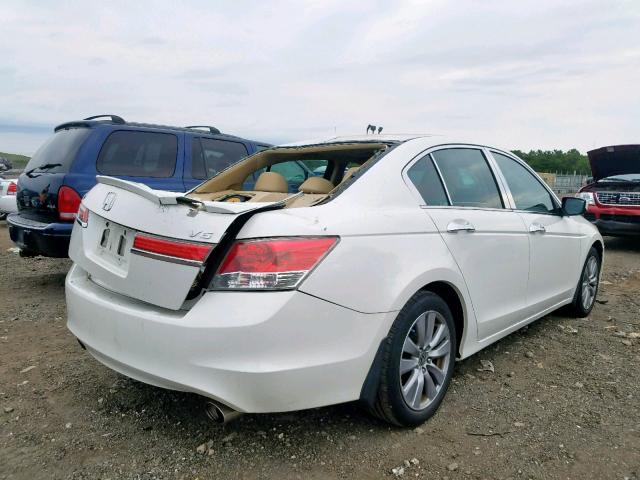 1HGCP3F86CA035388 - 2012 HONDA ACCORD EXL WHITE photo 4