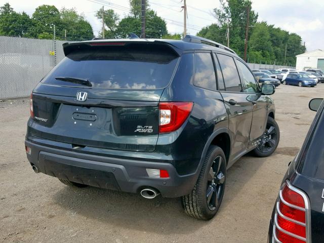 5FNYF8H04KB008059 - 2019 HONDA PASSPORT E BLACK photo 4