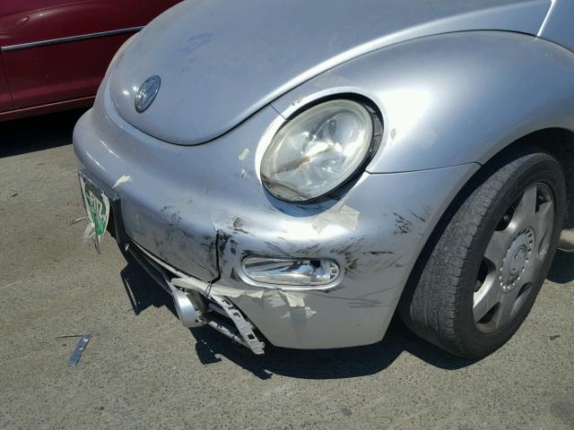 3VWCK21C31M425106 - 2001 VOLKSWAGEN NEW BEETLE ვერცხლისფერი ფოტო 9