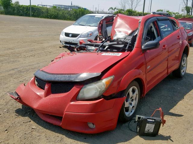 5Y2SL62814Z418476 - 2004 PONTIAC VIBE RED photo 2