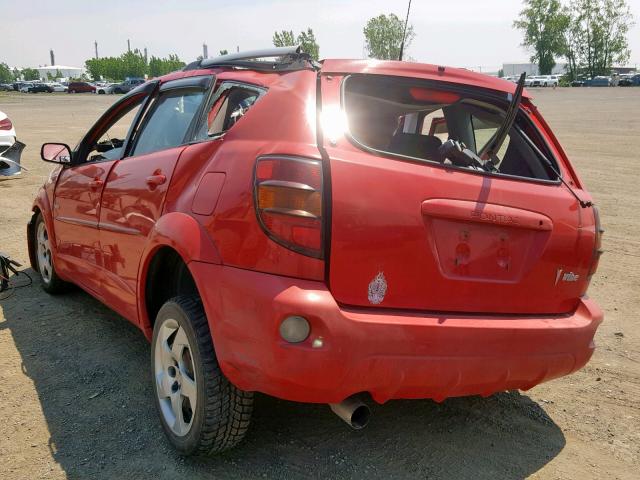 5Y2SL62814Z418476 - 2004 PONTIAC VIBE RED photo 3