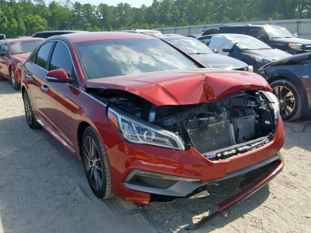 5NPE34AB5FH159466 - 2015 HYUNDAI SONATA SPO RED photo 1