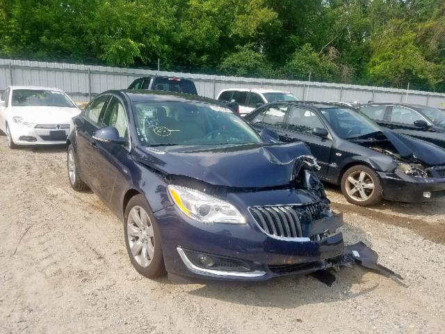 2G4GN5EX7F9158607 - 2015 BUICK REGAL PREM BLUE photo 1