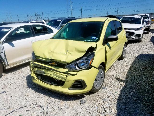 KL8CB6SA7HC725548 - 2017 CHEVROLET SPARK LS YELLOW photo 2