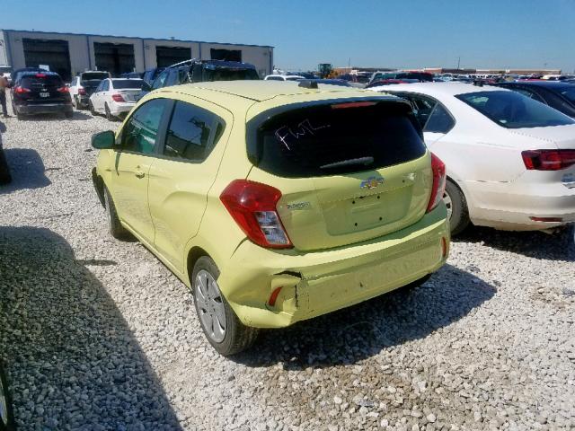 KL8CB6SA7HC725548 - 2017 CHEVROLET SPARK LS YELLOW photo 3