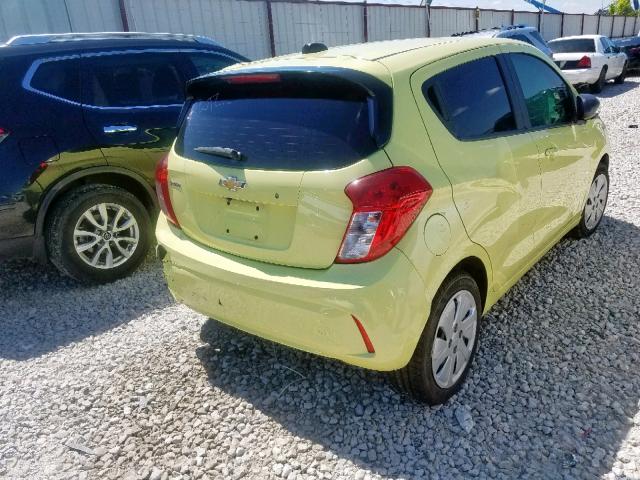 KL8CB6SA7HC725548 - 2017 CHEVROLET SPARK LS YELLOW photo 4