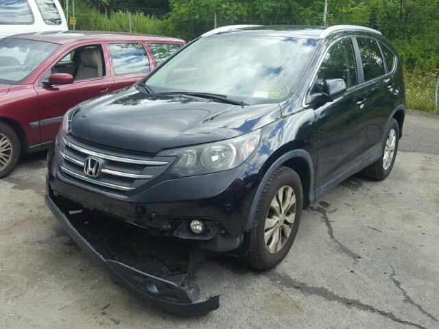 2HKRM4H70DH638309 - 2013 HONDA CR-V EXL BLACK photo 2