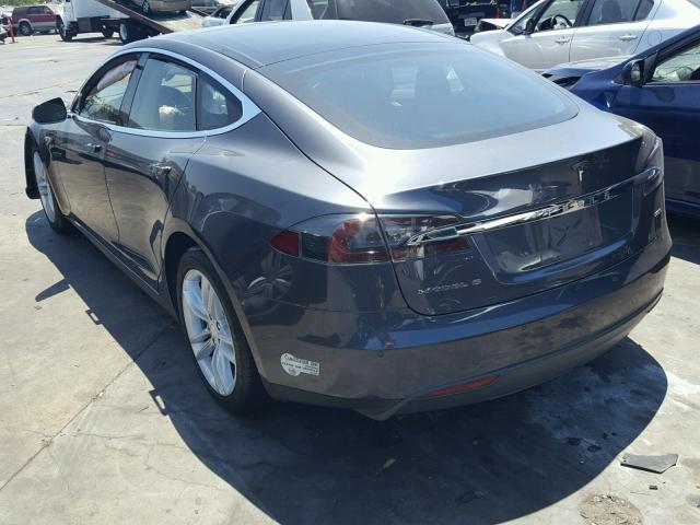 5YJSA1E29GF133115 - 2016 TESLA MODEL S GRAY photo 3