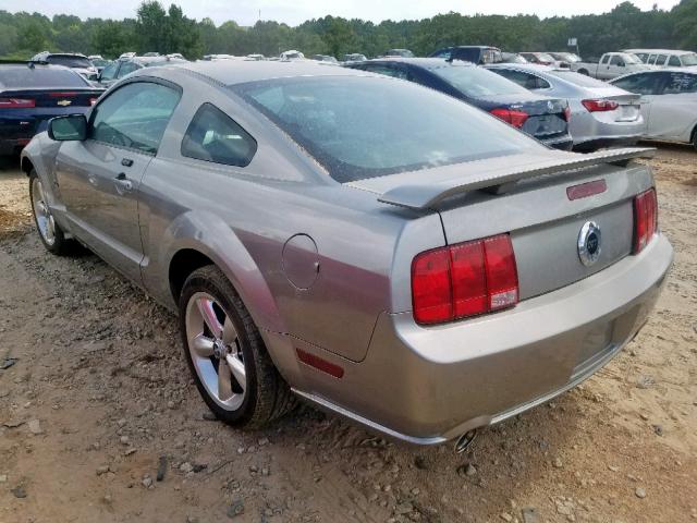 1ZVHT82H685157877 - 2008 FORD MUSTANG GT SILVER photo 3