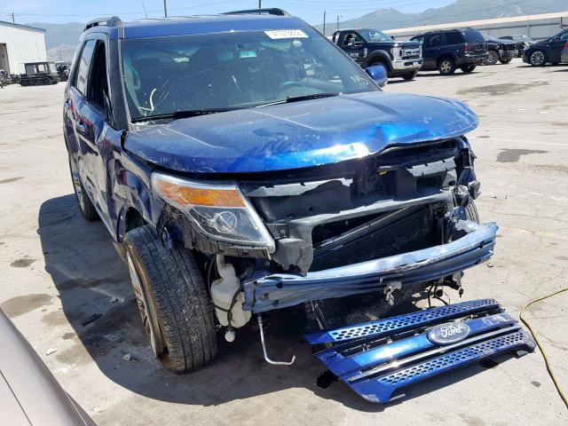 1FM5K8F89DGB78400 - 2013 FORD EXPLORER L BLUE photo 1