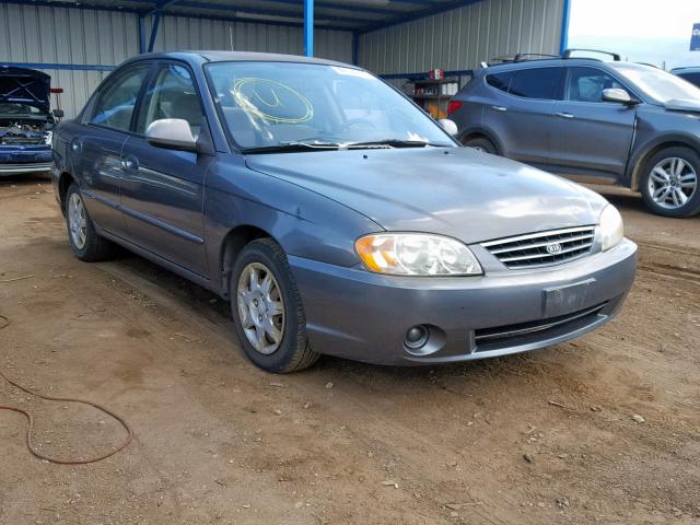 KNAFB121935220015 - 2003 KIA SPECTRA BA GRAY photo 1