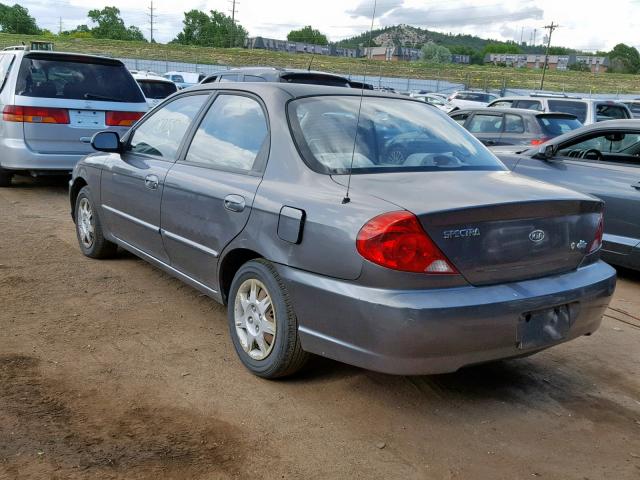 KNAFB121935220015 - 2003 KIA SPECTRA BA GRAY photo 3