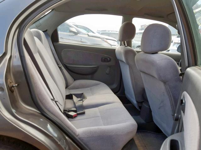 KNAFB121935220015 - 2003 KIA SPECTRA BA GRAY photo 6