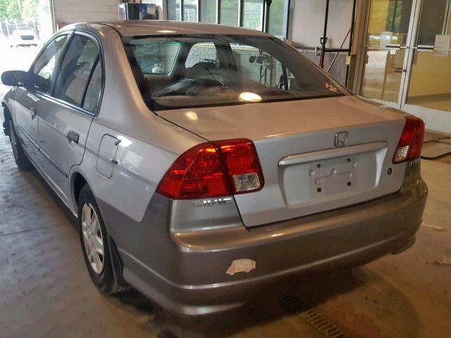 2HGES16414H638695 - 2004 HONDA CIVIC DX SILVER photo 3