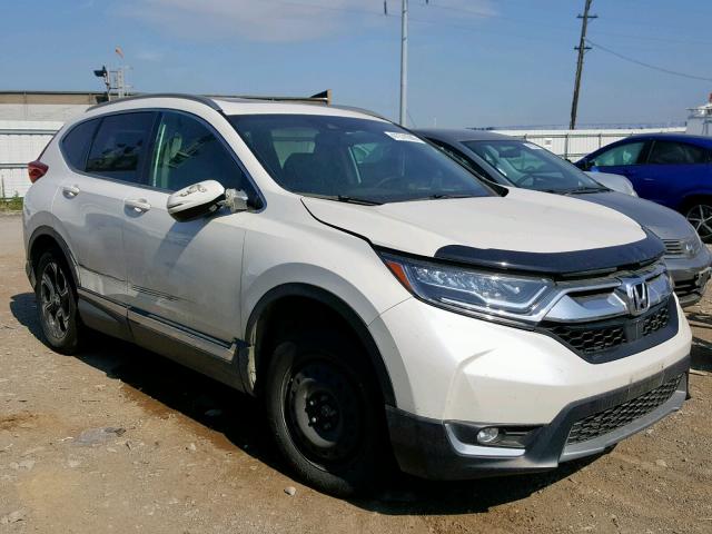 2HKRW2H92HH655506 - 2017 HONDA CR-V TOURI WHITE photo 1